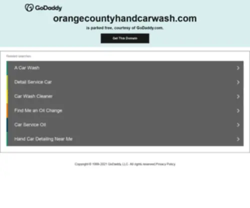 Orangecountyhandcarwash.com(Car Servicing) Screenshot