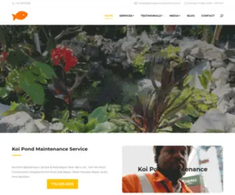 Orangecountykoiponds.com(Koi Pond Maintenance & Pond Repair Near Me) Screenshot