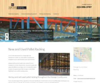 Orangecountypalletracking.com(Pallet Racking Systems Orange County) Screenshot