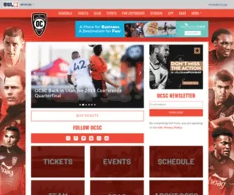 Orangecountysoccer.com(Orange County Soccer Club) Screenshot