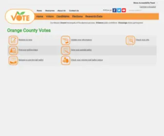 Orangecountyvotes.com(Orange County Votes) Screenshot