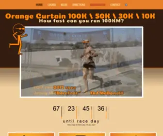 Orangecurtainrun.com(Orange Curtain Race) Screenshot