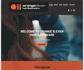 Orangeeleven.com(ORANGE ELEVEN HAIR & SKINCARE) Screenshot