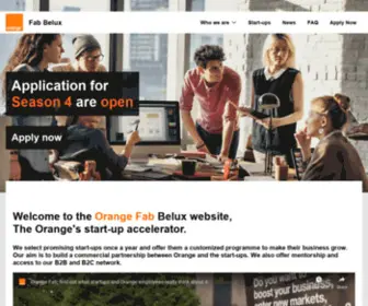 Orangefab.be(Orange Fab) Screenshot