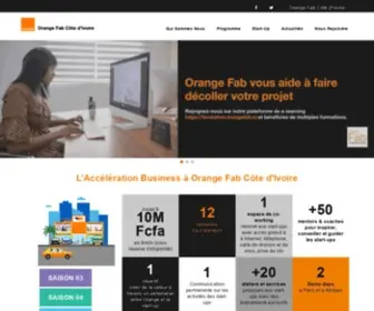 Orangefab.ci(Accélérateur de start) Screenshot