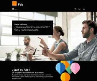 Orangefab.es(Orange Fab España) Screenshot