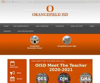 Orangefieldisd.com(Orangefield ISD) Screenshot