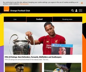 Orangefootballclub.com(Orange Football Club) Screenshot