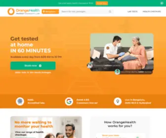 Orangehealth.in(Book a lab test online and get tested at home in 60 mins with Orange Health) Screenshot