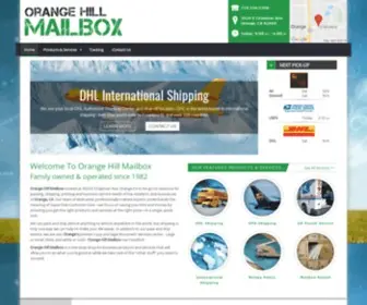 Orangehillmailbox.com(Packing, Shipping, Mailing) Screenshot