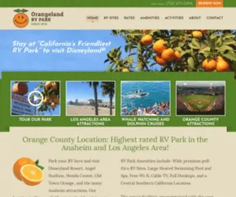Orangeland.com(Orangeland RV Park and RV Camping) Screenshot
