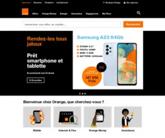 Orangemali.com(Accueil Orange Mali) Screenshot