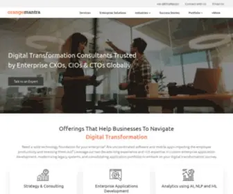 Orangemantra.com(Digital Transformation Services) Screenshot