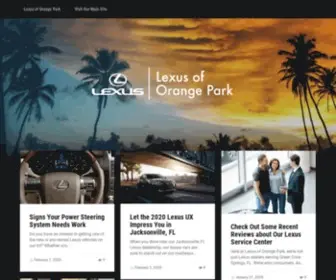 Orangeparkluxuryblog.com(Lexus of Orange Park blog) Screenshot