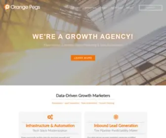 Orangepegs.com(Growth Agency) Screenshot