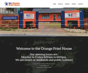 Orangeprint.co.za(Orange Print House) Screenshot