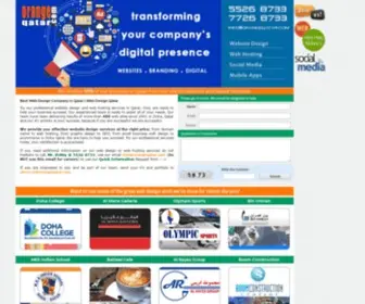 Orangeqatar.com(Web Design Company in Qatar) Screenshot