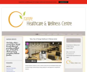 Orangerehabilitation.com(Orange Healthcare & Wellness) Screenshot