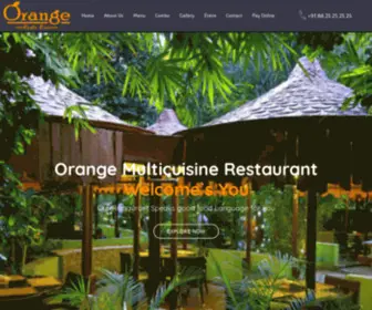 Orangerestobar.com(Orange Restaurant with Bar in Pondicherry) Screenshot