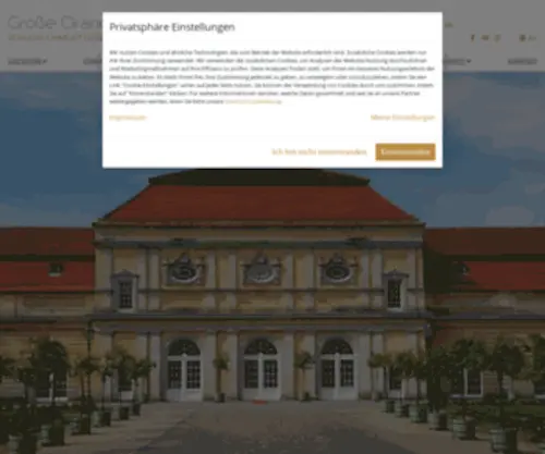 Orangerie-Charlottenburg.com(Große Orangerie Schloss Charlottenburg) Screenshot