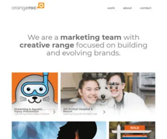 Orangeroc.com(Hawaii Marketing and Branding with Creative Range) Screenshot