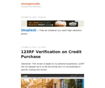 Orangescale.net(Personal journal of Thomas Arie Setiawan) Screenshot