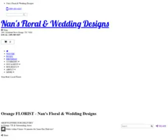 OrangetXnansfloral.com(Orange Florist) Screenshot
