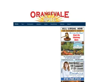 Orangevalesun.com(Orangevale Sun) Screenshot
