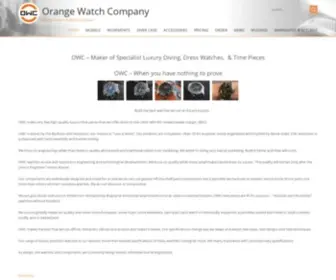 Orangewatchcompany.com(Maker of specialist luxury Milsub diving) Screenshot