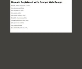 Orangeweb.design(Web Design Comapanies in Doha Qatar) Screenshot