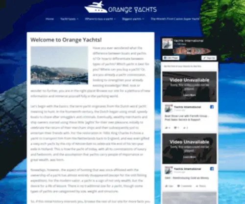 Orangeyachts.com(HISWA Orange Yachting Group) Screenshot