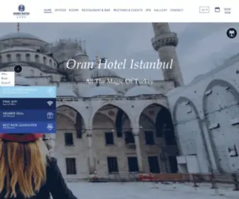 Oranhotel.com(Oran Hotel Laleli) Screenshot