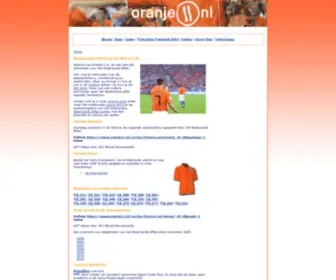 Oranje11.nl(Nederlands Elftal op het WK en EK) Screenshot