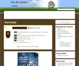 Orapronobis.net(Oraciones) Screenshot