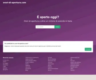 Orari-DI-Apertura.com(Orari di apertura a oltre un milione di aziende in Italia) Screenshot