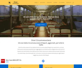 Oraricircumvesuviana.it(Gli orari della Circumvesuviana di Napoli del 2019 per tutte le linee e le fermate) Screenshot