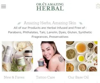 Orasamazingherbal.com(Herbal Natural Skin Care Products) Screenshot