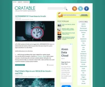 Oratable.com(Oracle stuff worth talking about) Screenshot
