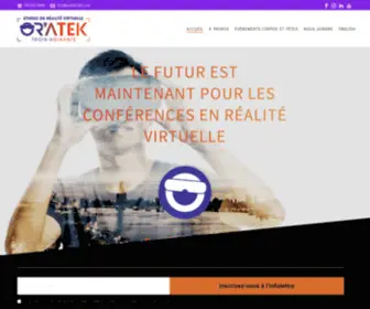 Oratek360.com(Studio de jeux virtuels Oratek360) Screenshot