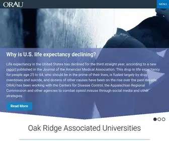 Orau.org(Oak Ridge Associated Universities (ORAU)) Screenshot