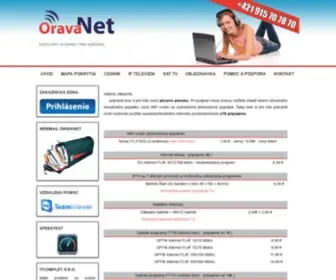 Oravanet.sk(OravaNet, s.r.o) Screenshot