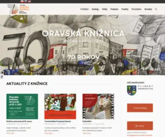 Oravskakniznica.sk(Oravská knižnica Antona Habovštiaka) Screenshot