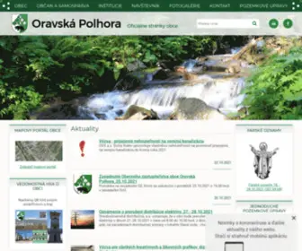 Oravskapolhora.sk(Obec Oravská Polhora) Screenshot