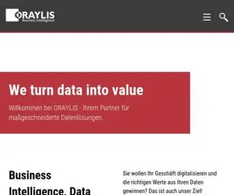 Oraylis.de(Ihr Guide auf dem Weg zur Data Driven Company) Screenshot