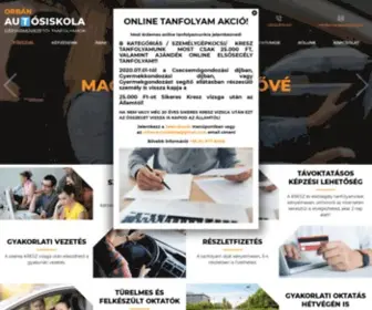 Orbanautosiskola.hu(Gépjárművezetői tanfolyamok) Screenshot