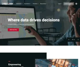 Orbcomm.com(ORBCOMM delivers pioneering industrial IoT technology) Screenshot