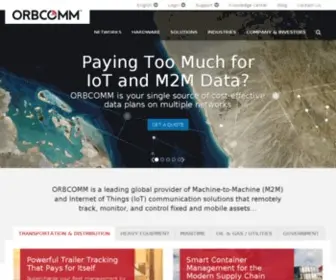 Orbcomm.net(ORBCOMM delivers pioneering industrial IoT technology) Screenshot