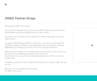 Orbis-Partner.de(Orbis Online Shop) Screenshot