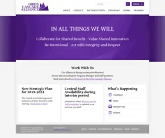 Orbiscascade.org(Orbis Cascade Alliance) Screenshot