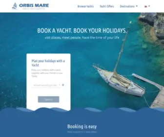 Orbismare.com(ORBIMARE- Book a Yacht) Screenshot